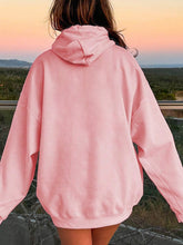 Load image into Gallery viewer, Drawstring Dropped Shoulder Hoodie