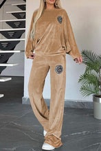 Load image into Gallery viewer, Full Size Boat Neck Long Sleeve Top and Pants Set
