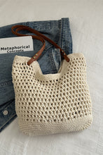 Load image into Gallery viewer, Openwork Woven Tote Bag
