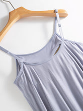 Load image into Gallery viewer, Scoop Neck Midi Cami Dress with Bra
