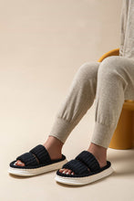 Load image into Gallery viewer, Open Toe Fluff Platform Slippers
