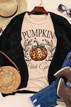 Load image into Gallery viewer, Pumpkin Graphic Round Neck Short Sleeve T-Shirt
