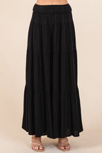 Load image into Gallery viewer, Mittoshop Tier Detail Smocked Elastic Waist Wide Leg Pants
