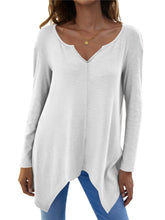 Load image into Gallery viewer, Full Size V-Neck Long Sleeve T-Shirt
