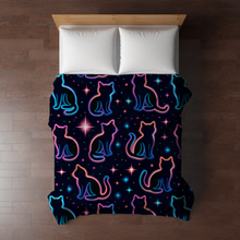 Load image into Gallery viewer, Blanket - Halloween - Black Cat Rainbow Outline - PREORDER 7/29-8/1
