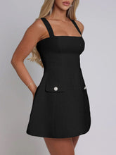 Load image into Gallery viewer, Devine Square Neck Wide Strap Mini Dress
