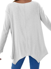 Load image into Gallery viewer, Full Size V-Neck Long Sleeve T-Shirt
