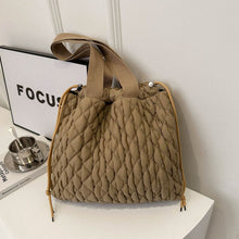 Load image into Gallery viewer, Drawstring Bubble Texture Tote Bag
