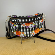 Load image into Gallery viewer, The Roni Nylon Crossbody - Halloween Fall Plaid Pumpkin Floral
