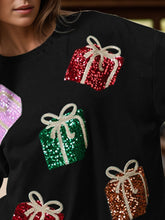 Load image into Gallery viewer, Sequin Gift Box Long Sleeve Sweatshirt
