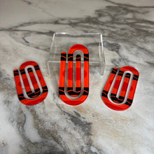 Load image into Gallery viewer, Jumbo Paperclip - Red Crayon
