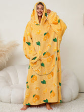Load image into Gallery viewer, Fuzzy Pocketed Long Sleeve Hooded Lounge Dress
