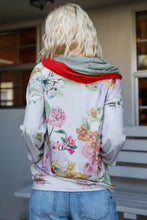 Load image into Gallery viewer, Tasha Apparel Full Size Floral Zip Up Hoodie
