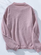 Load image into Gallery viewer, Pocketed Notched Long Sleeve Knit Top
