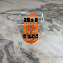 Load image into Gallery viewer, Jumbo Paperclip - Orange Crayon
