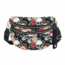 Load image into Gallery viewer, The Roni Nylon Crossbody - Skull Floral

