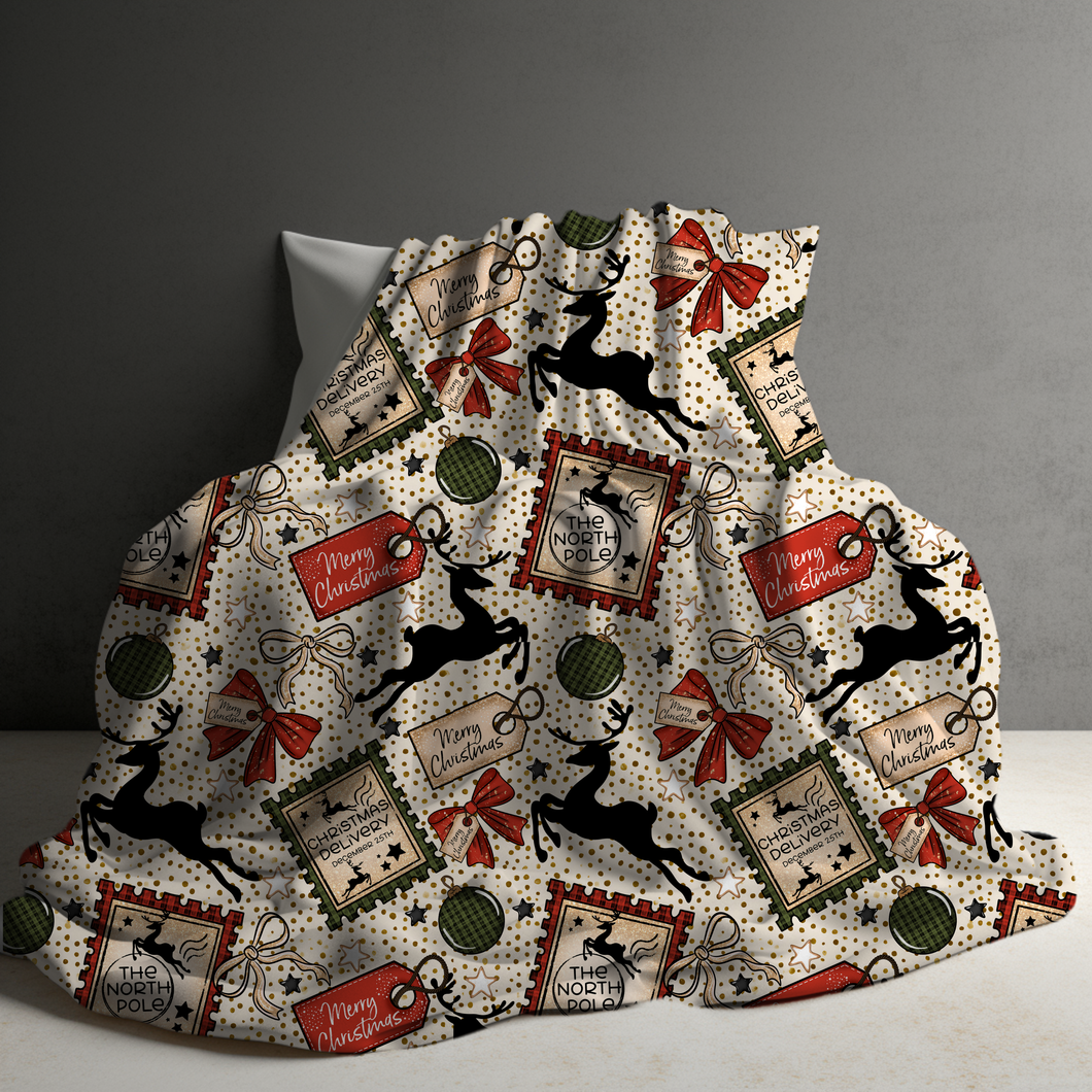 Blanket - Christmas - Stamps - PREORDER ENDS 10/10