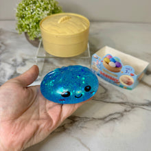Load image into Gallery viewer, Squishy Toy - Viral Dumpling, Slow Rise Glitter - Blue
