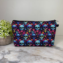 Load image into Gallery viewer, Pouch - Halloween Fall - Rainbow Skull
