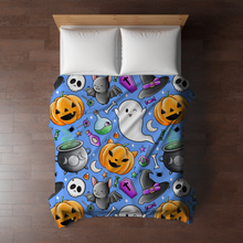 Load image into Gallery viewer, Blanket - Halloween - Blue Friends - PREORDER 7/29-8/1
