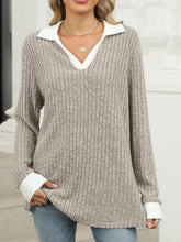 Load image into Gallery viewer, Johnny Collar Long Sleeve T-Shirt
