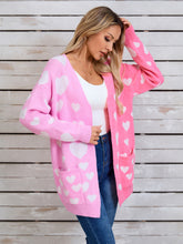 Load image into Gallery viewer, Angel Wings Heart Open Front Long Sleeve Cardigan
