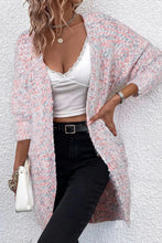 Load image into Gallery viewer, Pocketed Open Front Long Sleeve Cardigan
