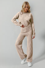 Load image into Gallery viewer, Double Take Full Size Checkered Round Neck Top and Pants Set
