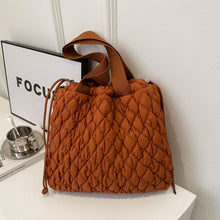 Load image into Gallery viewer, Drawstring Bubble Texture Tote Bag
