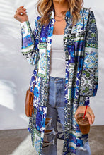 Load image into Gallery viewer, Printed Button Up Long Sleeve Cardigan
