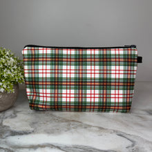 Load image into Gallery viewer, Pouch - Plaid Red Green
