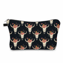 Load image into Gallery viewer, Pouch - Bull Skull Floral
