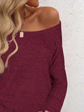 Load image into Gallery viewer, Full Size Heathered Long Sleeve Top
