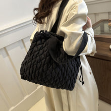 Load image into Gallery viewer, Drawstring Bubble Texture Tote Bag
