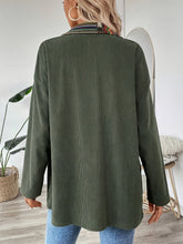 Load image into Gallery viewer, Snap Down Long Sleeve Jacket with Chest Pockets
