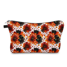 Load image into Gallery viewer, Pouch - Orange Black Floral
