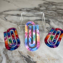 Load image into Gallery viewer, Jumbo Paperclip - Glitter Tie Dye
