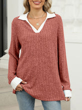 Load image into Gallery viewer, Johnny Collar Long Sleeve T-Shirt

