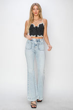 Load image into Gallery viewer, Risen Full Size High Rise Front Patch Pocket Flare Jeans
