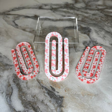Load image into Gallery viewer, Jumbo Paperclip - Bow, Cherry, Hearts
