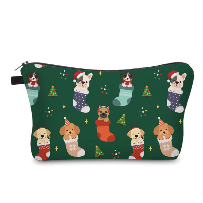 Pouch - Christmas Dog Stocking Green - PREORDER ENDS 10/20