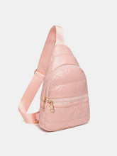 Load image into Gallery viewer, Quilted Adjustable Strap Puffy Sling Bag
