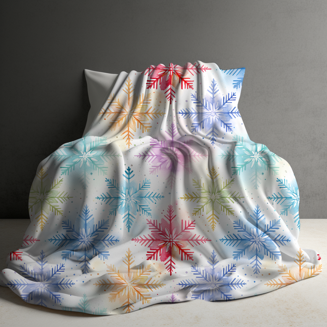 Blanket - Christmas - Snowflake on White - PREORDER ENDS 10/10
