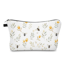 Load image into Gallery viewer, Pouch - Bee Floral Leaves
