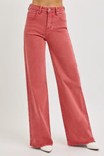 Load image into Gallery viewer, RISEN Full Size High Rise Tummy Control Wide Leg Jeans
