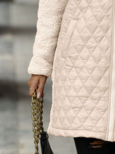 Load image into Gallery viewer, Texture Zip Up Long Sleeve Hooded Coat
