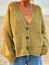 Load image into Gallery viewer, Pocketed V-Neck Button Up Cardigan
