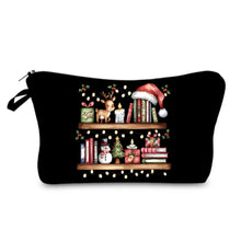 Load image into Gallery viewer, Pouch - Holiday Christmas - Winter Book Shelf
