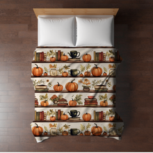 Load image into Gallery viewer, Blanket - Halloween - Pumpkin Bookshelf - PREORDER 8/2-8/5
