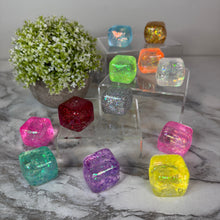 Load image into Gallery viewer, Squishy Toy - Rounded Glitter Cube
